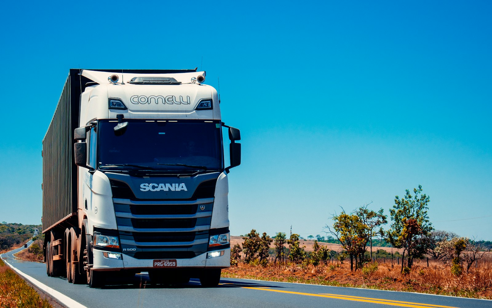 Logistics fleet at a loading yard